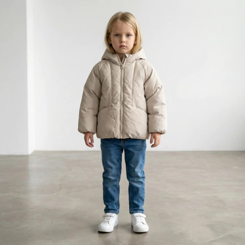 jaqueta puffer infantil Zara