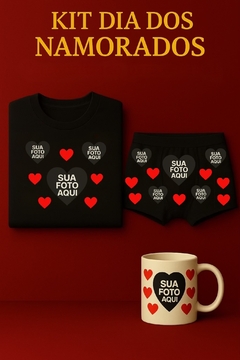 Kit dia dos namorados preto - comprar online