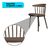 Imagen de 2 Sillas Comedor Desayunador Interior Pvc Minimalistas Eke Estructura De La Silla Marrón Asiento Marrón