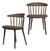 2 Sillas Comedor Desayunador Interior Pvc Minimalistas Eke Estructura De La Silla Marrón Asiento Marrón
