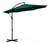 Sombrilla Lateral Sol Playa Jardin Manivela Resistente 2.7 Color Verde Oscuro Liso