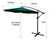 Sombrilla Lateral Sol Playa Jardin Manivela Resistente 2.7 Color Verde Oscuro Liso - comprar en línea
