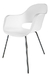 2 Sillas De Comedor Para Interior Y Exterior, Durango, Estructura Plateada Y Asiento Plastico Blanco. en internet