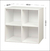Librero Organizador Estantería Minimalista 4 Cubos Mdf Eke en internet
