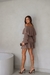 VESTIDO OMBRO A OMBRO MARROM ARGILA - comprar online