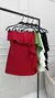 VESTIDO JOYCE ALFAIATARIA COM DETALHES DE BABADOS - HOTPINK