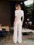 T-SHIRT COM LENÇO OFF WHITE - UNIQUE CHIC - loja online