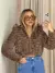 CASACO PUFFER MARROM