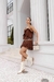 VESTIDO BOHO CHIC MARROM CREPE - AJO - comprar online