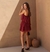 VESTIDO BOHO CHIC NULA MANGA BURGUNDY - SARAH LOPES BOUTIQUE