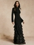 VESTIDO BOHO PRETO BABADOS - SARAH LOPES BOUTIQUE