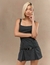 VESTIDO ALFAIATARIA RISCA DE GIZ CINZA - SARAH LOPES BOUTIQUE
