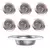 Kit 12 Filtro Ralo Inox Para Pia Cozinha Com Borda 9 Cm