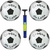 Kit 20 Bola Vinil Craque De Leite