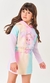 Conjunto Infantil Cinti Blusa Moletom e short Saia multicolorido. - comprar online