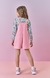 Conjunto Infantil Cinti Jardineira e Blusa estampada. - comprar online