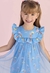Vestido Mon Sucré azul Tule estampado - comprar online
