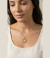 Colar Banhado em Ouro 18k Pingente Medalha de Nossa Senhora.