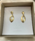Brinco Oval Vazado Banhado em Ouro. - comprar online