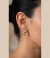 Brinco Joana 2 Elos Banhado em Ouro 18K.