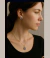 Conjunto de Colar e Brincos com Pingente de Pedra Lilás Banhado em Ouro 18K.