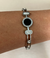 Bracelete em Aço Decorado com Zircônia