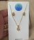 Conjunto Colar e Brincos Gota Cravejado. - comprar online
