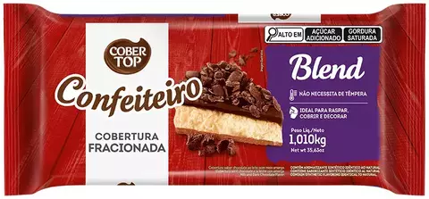 Cobertop Confeiteiro Blend - corbertura fracionada 1,010 kg