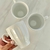 Tazas X6 de Cerámica Blanca Badem