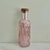 Botella de Vidrio rosa tornasolado Rayas 1LT