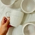 Tazas X6 de Cerámica Mil Rayas Blanco 360ml - comprar online