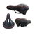 Selim Largo Vazado Gel e 2 Molas Absolute Comfort Pto/Vermelho
