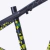 Quadro Hupi Naja V9 Grafite/Amarelo Ganch Vertical Tapered - KF Bikes