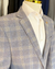 Terno Slim Fit - Cinza Xadrez