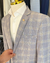 Terno Slim Fit - Cinza Xadrez na internet