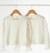 Buzo rustico mangas broderie blanco
