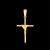 Pingente Crucifixo Palito M 4x2cm Banhado A Ouro 18k