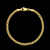 Pulseira Grumet 3mm 2gr Fecho Lagosta Banhado A Ouro 18k