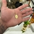 Pingente Plaquinha Oval N. Sra. Aparecida 2,5x1,5cm Banhado A Ouro 18k - comprar online