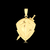 Pingente Escudo De Fé 4x3cm Banhado A Ouro 18k