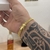 Pulseira Grumet Dupla 7mm 13gr Fecho Duplo Banhado A Ouro 18k - Atacado Thurigan Joias
