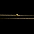 Corrente Elo Português 1,5mm 4gr Fecho Lagosta Banhado A Ouro 18k