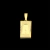 Pingente Plaquinha de Letra 2x1,3cm Banhado A Ouro 18k