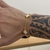 Pulseira Elo Português 2mm Trevo Safira Banhado A Ouro 18k na internet