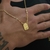 Escapulário Cadeado Alongado Sagrado Coração de Jesus 1,5mm 6gr 70cm Banhado A Ouro 18k - loja online