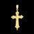 Pingente Crucifixo Vitoriano Com Jesus Detalhado 4,5x3cm Banhado A Ouro 18k