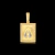Pingente Plaquinha N. Sra. Aparecida Detalhado Cravejado P 2,5x2cm Banhado A Ouro 18k
