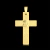 Pingente Crucifixo Com Oração Pai Nosso E Jesus 5x3,5cm Banhado A Ouro 18k