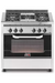 Cocina Usman CarliPlancha mod.992* 4 hornallas acero inoxidable puerta visor.
