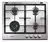 ANAFE WHIRLPOOL 4 HORNALLAS GMA6422X